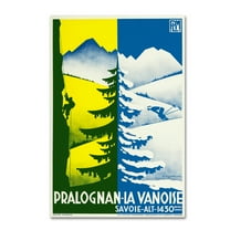 Trademark Fine Art 'Pralognan Ski' Canvas Art by Vintage Apple Collection