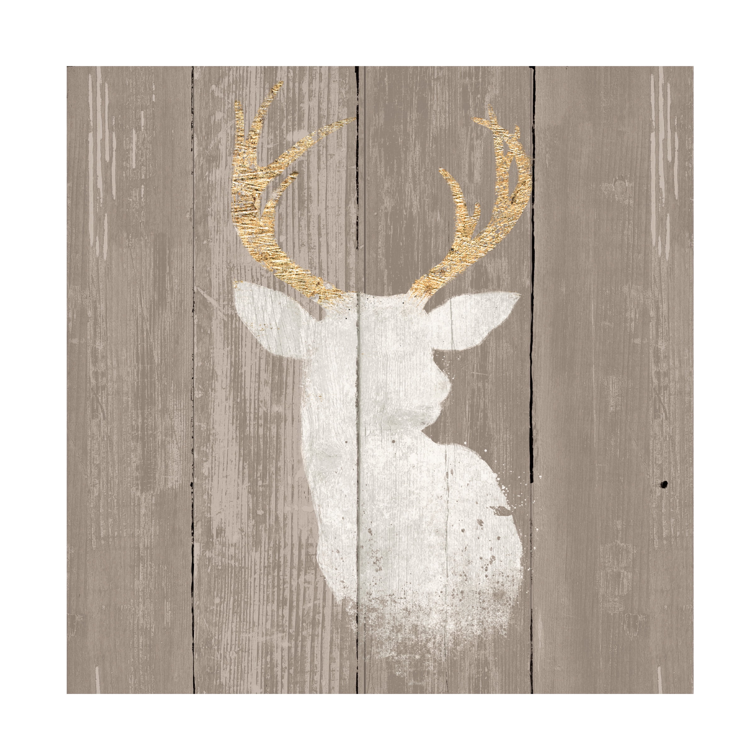 Wellington Studio 'Precious Antlers II On Gray Wood' Canvas Art