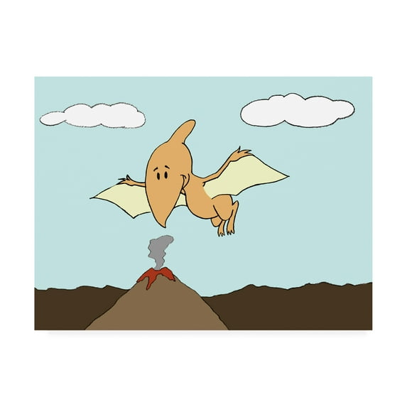 Trademark Fine Art 'Prehistoric Playtime III Childrens Art' Canvas Art by Pam Ilosky