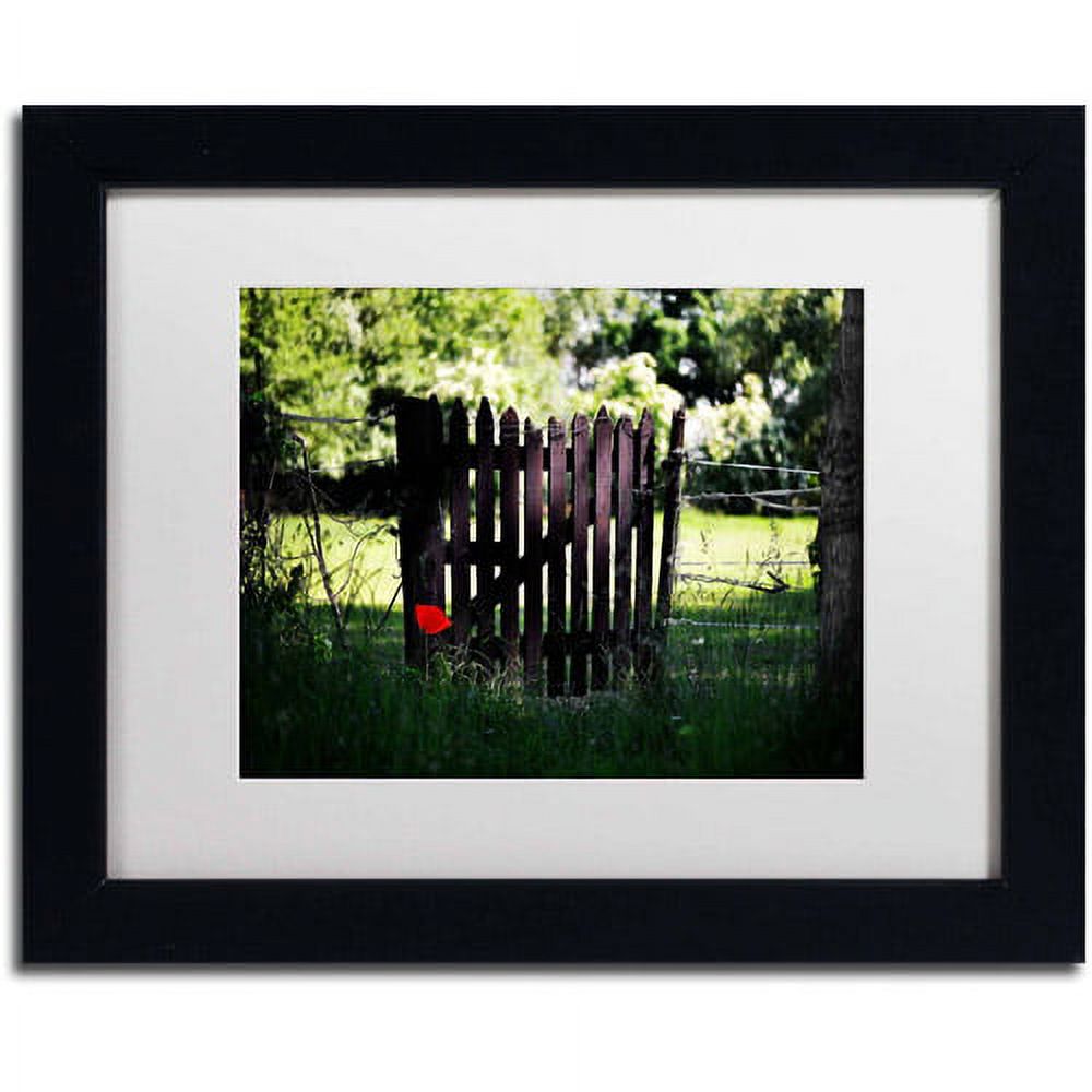 Trademark Fine Art "Press the Red Button" Canvas Art by Philippe Sainte-Laudy, White Matte, Black Frame