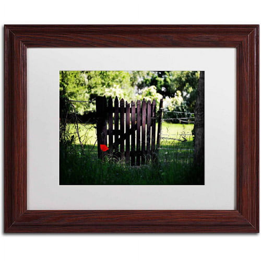 Trademark Fine Art "Press the Red Button" Canvas Art by Philippe Sainte-Laudy, White Matte, Wood Frame