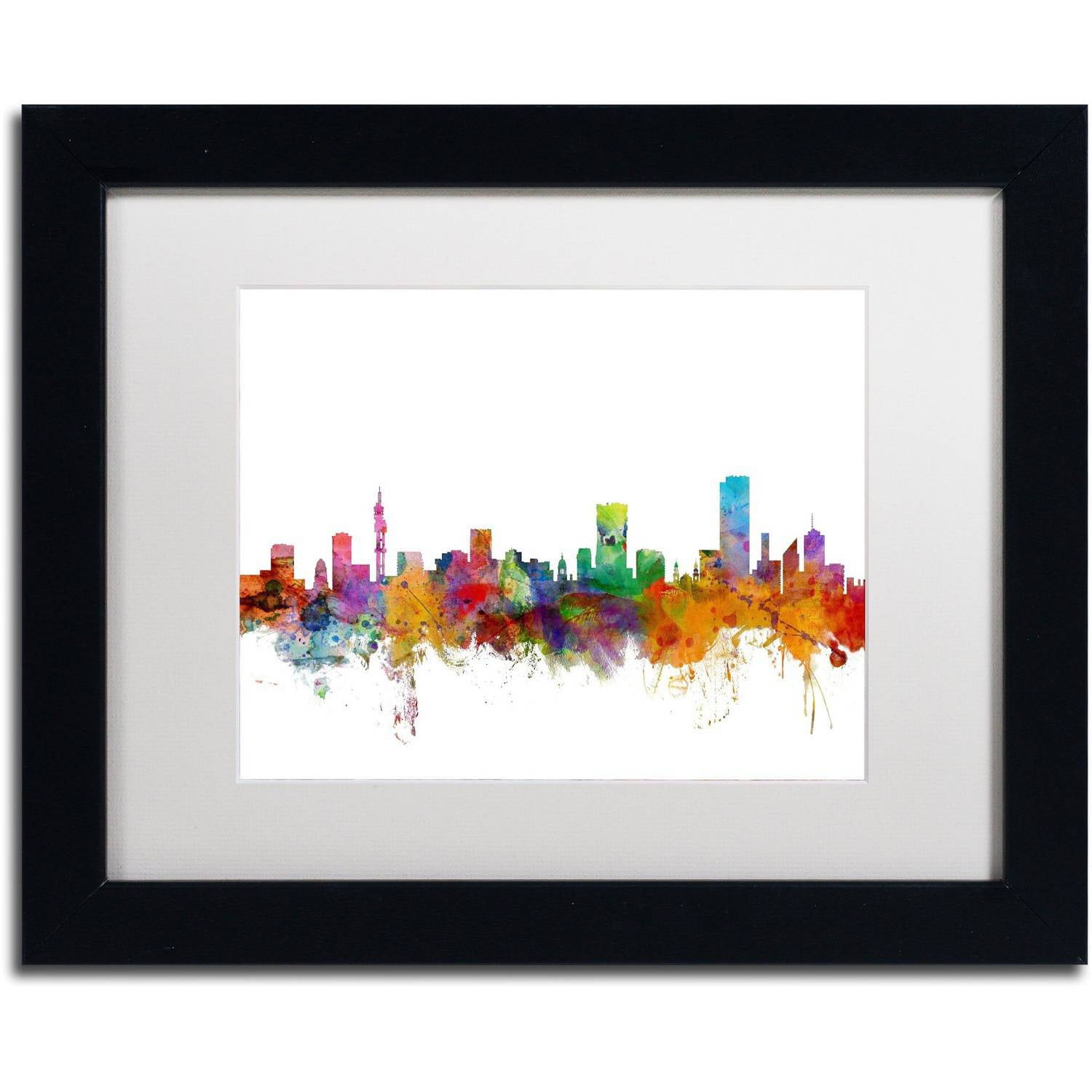 Trademark Fine Art "Pretoria South Africa Skyline" Canvas Art by