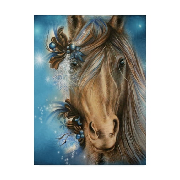 Trademark Fine Art 'Pretty Blue' Canvas Art by Sheena Pike Art And Illustration