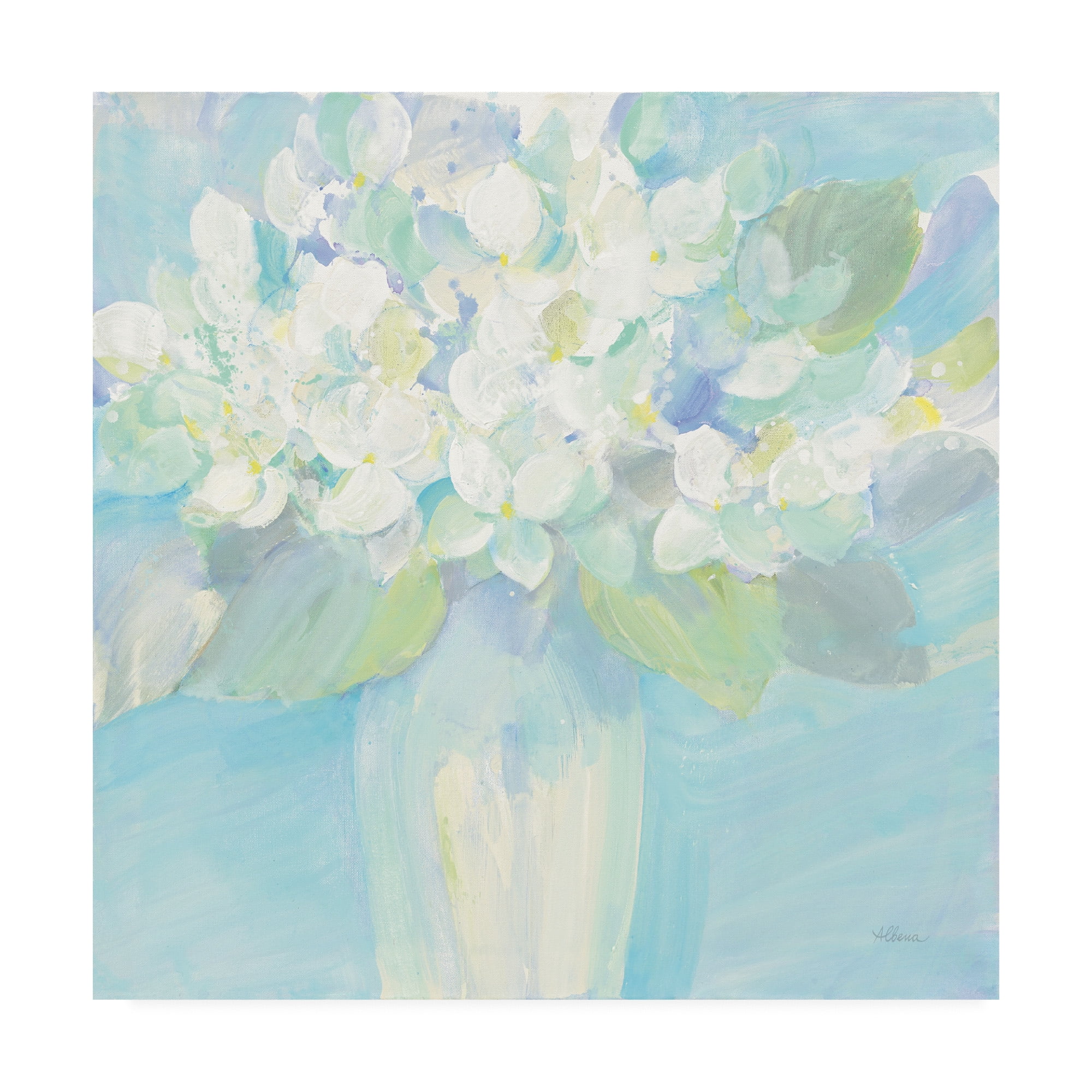 Trademark Fine Art 'Pretty Pale Bouquet' Canvas Art by Albena Hristova