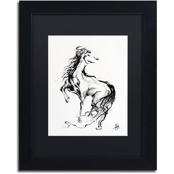 Trademark Fine Art 'Pride' Canvas Art by Marc Allante, Black Matte, Black Frame