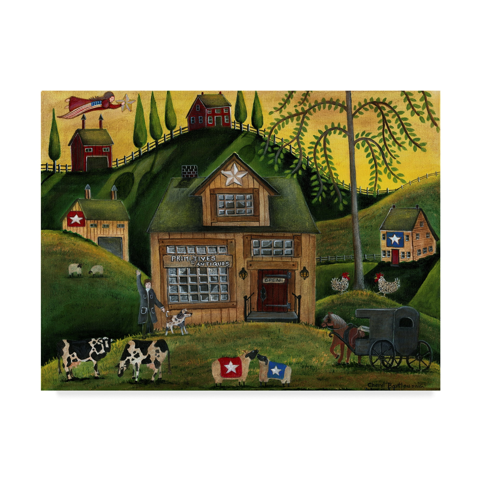 Trademark Fine Art 'Primitives And Antiques' Canvas Art by Cheryl Bartley