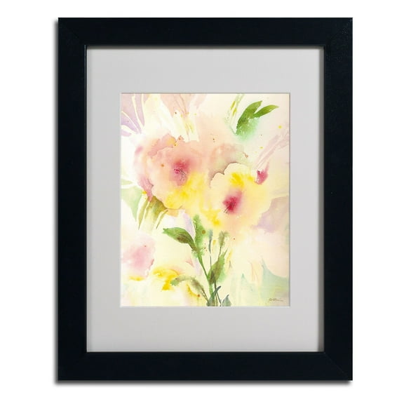 Trademark Fine Art "Primrose Reflection" Canvas Art by Sheila Golden, Black Frame