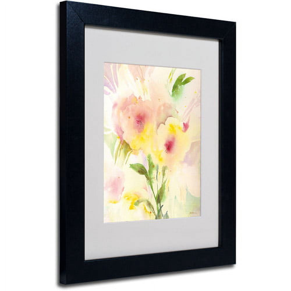 Trademark Fine Art "Primrose Reflection" Canvas Art by Sheila Golden, Black Frame
