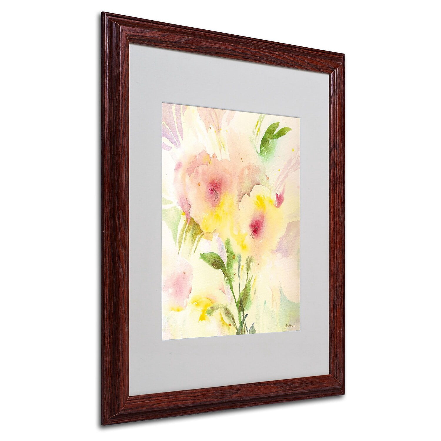 Trademark Fine Art "Primrose Reflection" Canvas Art by Sheila Golden, Wood Frame