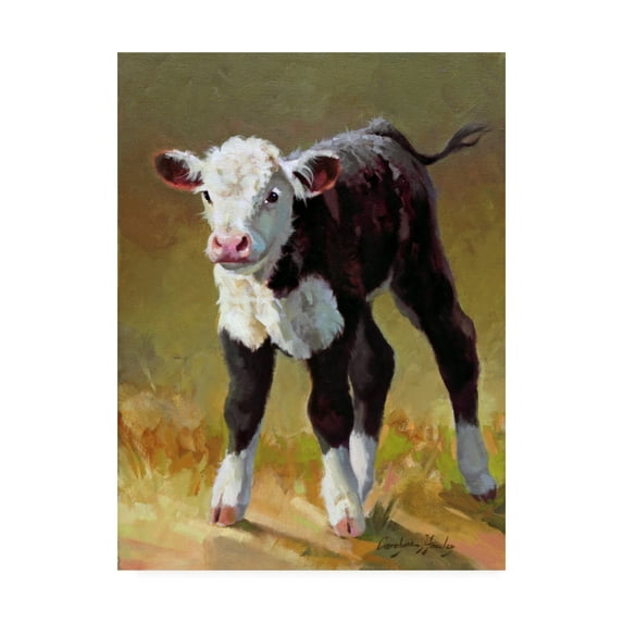Trademark Fine Art 'Princess Cow' Canvas Art by Carolyne Hawley