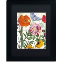 Trademark Fine Art "Printemps" Canvas Art by Color Bakery, Black Matte, Black Frame