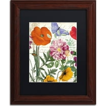 Trademark Fine Art "Printemps" Canvas Art by Color Bakery, Black Matte, Wood Frame
