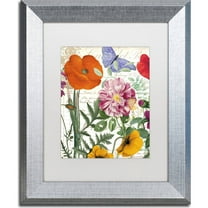Trademark Fine Art "Printemps" Canvas Art by Color Bakery, White Matte, Silver Frame