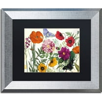 Trademark Fine Art "Printemps I" Canvas Art by Color Bakery, Black Matte, Silver Frame