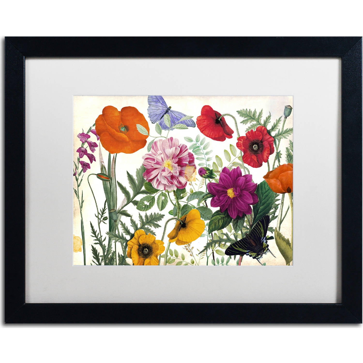 trademark fine art printemps i black framed wall art