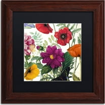 Trademark Fine Art "Printemps III" Canvas Art by Color Bakery, Black Matte, Wood Frame