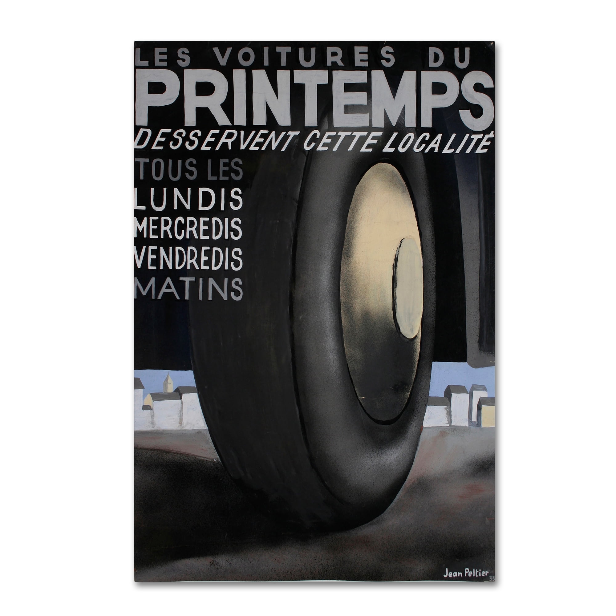 Trademark Fine Art 'Printemps Tires' Canvas Art by Vintage Apple Collection