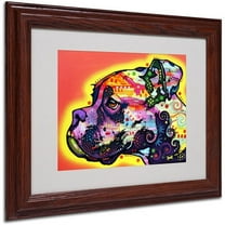 Trademark Fine Art "Profile Boxer" Canvas Art by Dean Russo, Wood Frame
