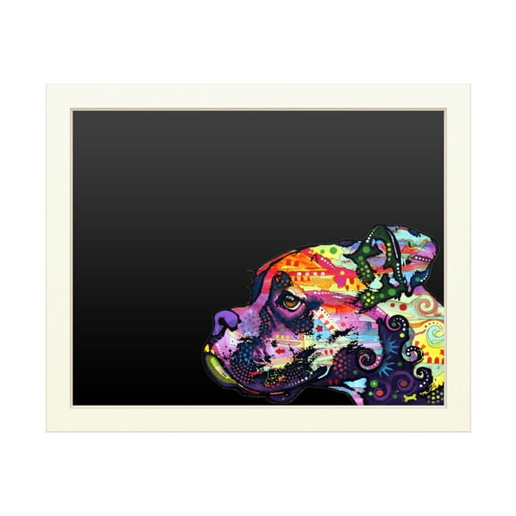 Trademark Fine Art 'Profile Boxer' Chalkboard by Dean Russo