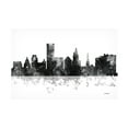 thumbnail image 1 of Trademark Fine Art Marlene Watson Providence Rhode Island Skyline BG-1 Canvas Wall Art - 12x19, 1 of 5