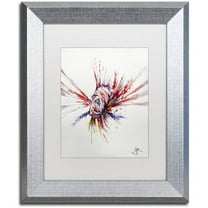 Trademark Fine Art 'Pterois' Canvas Art by Marc Allante, White Matte, Silver Frame