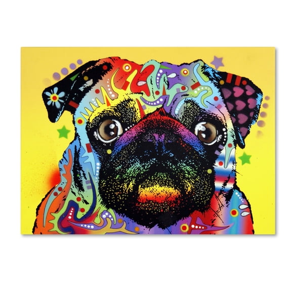 Trademark Fine Art "Pug" Canvas Art by Dean Russo