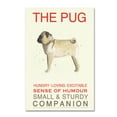 thumbnail image 1 of Trademark Fine Art 'Pug Print' Canvas Art by Michelle Campbell, 1 of 3