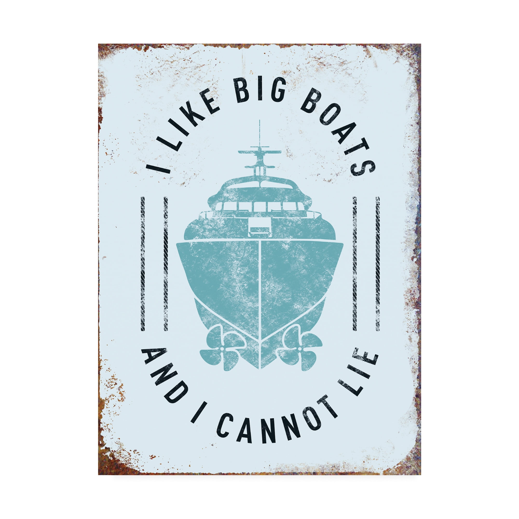 Trademark Fine Art 'Punny Nautical II' Canvas Art by JJ Brando