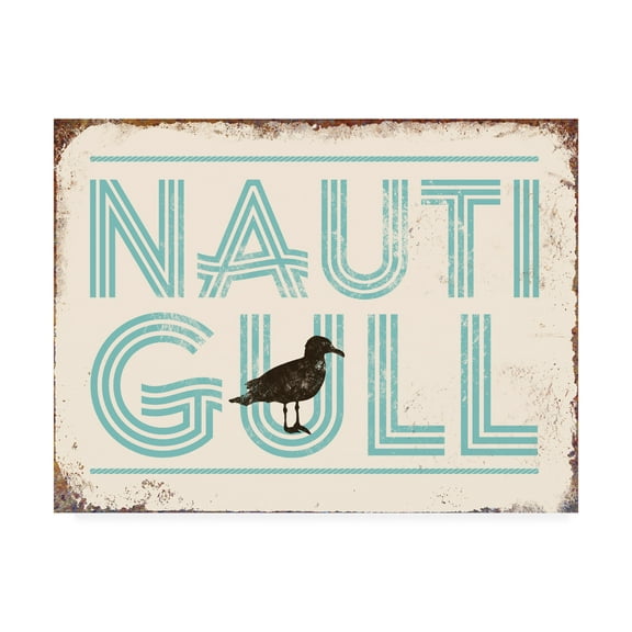 Trademark Fine Art 'Punny Nautical VI' Canvas Art by JJ Brando