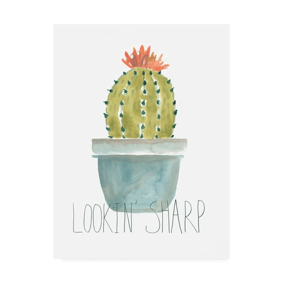 Trademark Fine Art 'Punny Plant II' Canvas Art by June Erica Vess