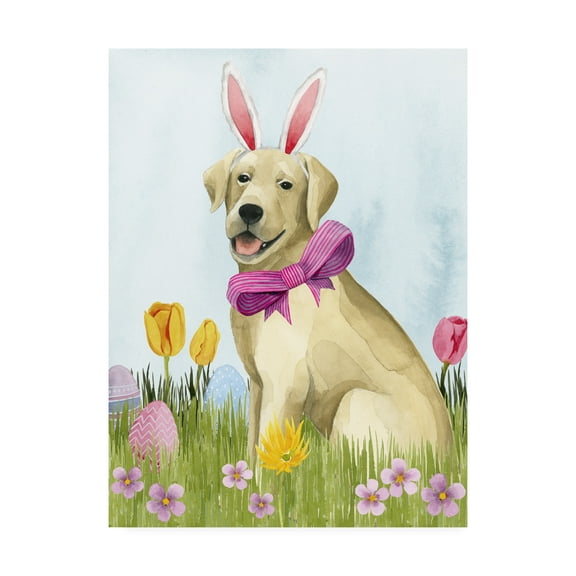 Trademark Fine Art 'Puppy Easter I' Canvas Art by Grace Popp