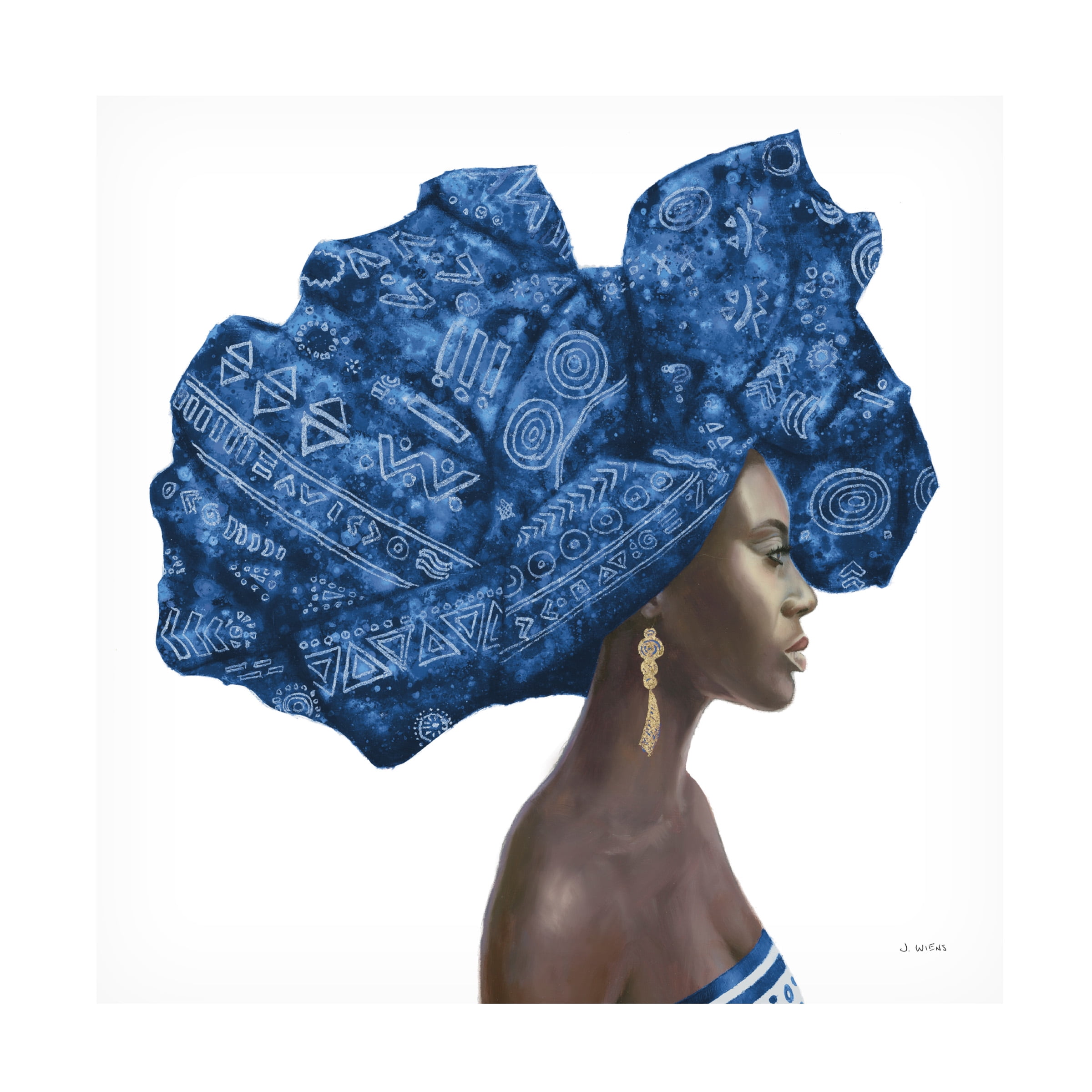Trademark Fine Art 'Pure Style II Blue' Canvas Art by James Wiens