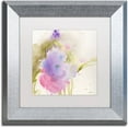 thumbnail image 1 of Trademark Fine Art "Purple Blooming" Canvas Art by Sheila Golden, White Matte, Silver Frame, 1 of 1