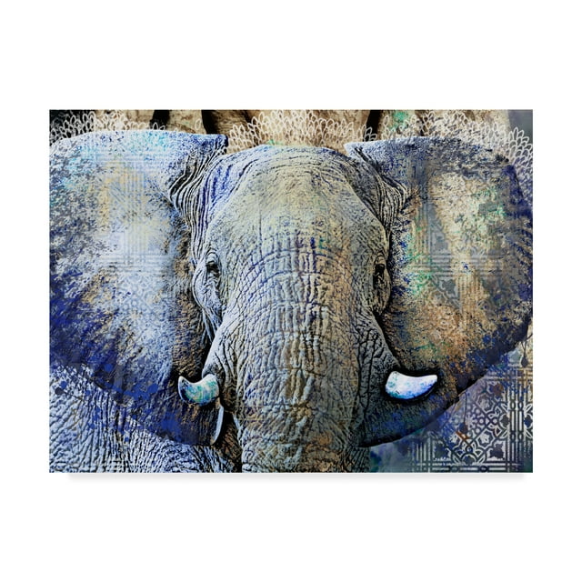 Trademark Fine Art 'Purple Elephant' Canvas Art by Surma & Guillen