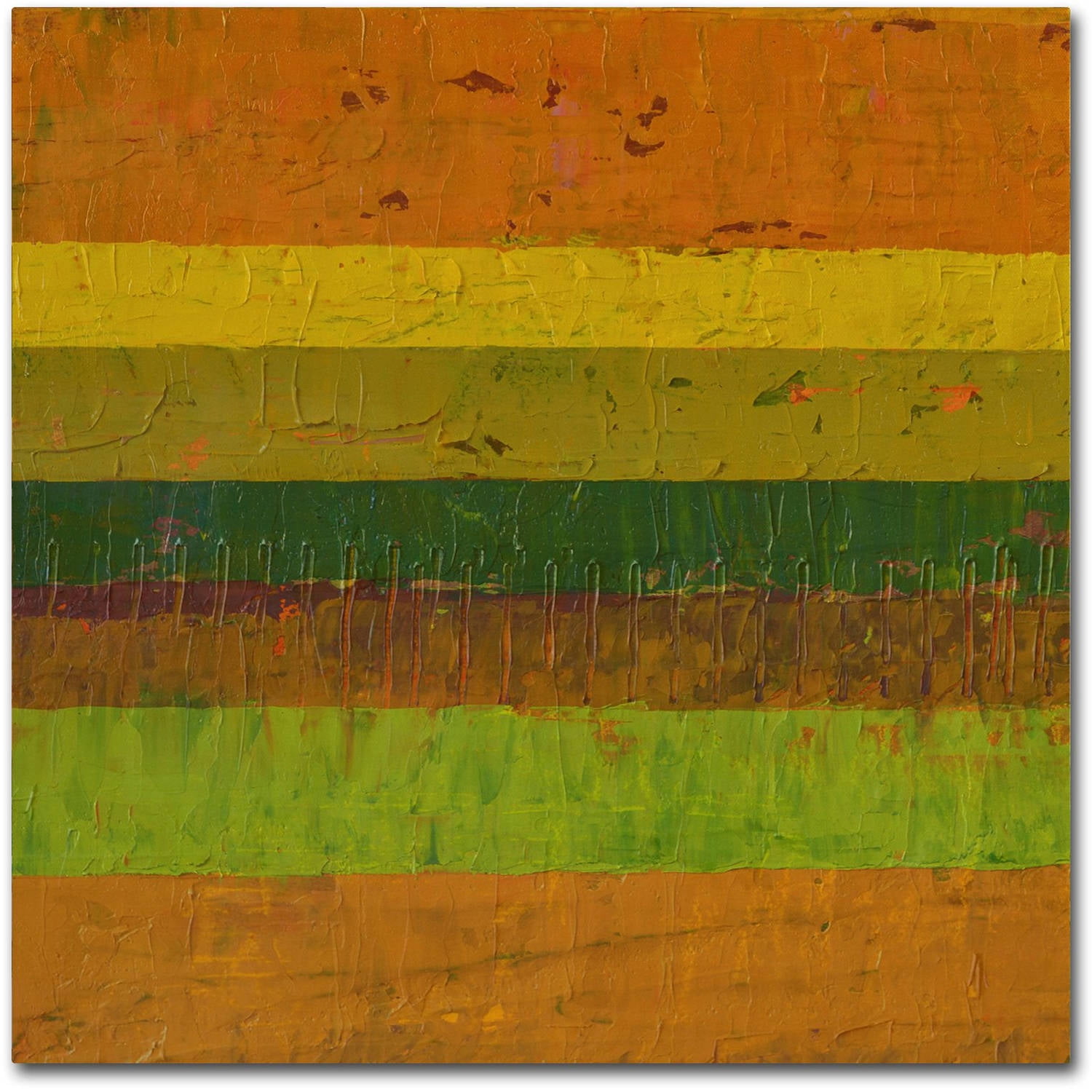 Trademark Fine Art "Purple Line" Canvas Art by Michelle Calkins