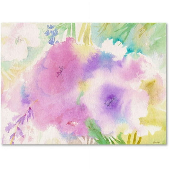 Trademark Fine Art 'Purple Magic' 14" x 19" Canvas Art