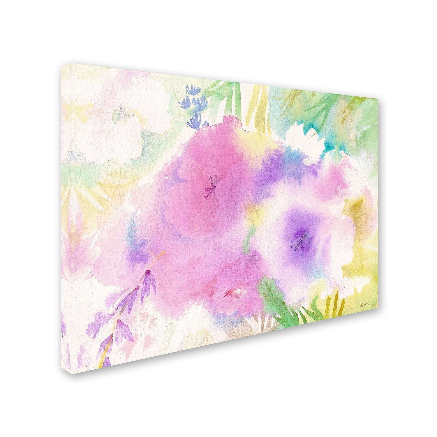 Trademark Fine Art 'Purple Magic' 35' x 47' Canvas Art