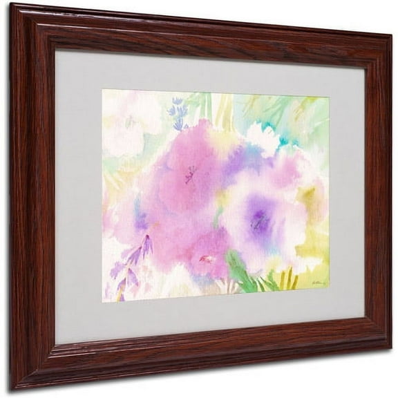 Trademark Fine Art "Purple Magic" Canvas Art by Sheila Golden, Wood Frame