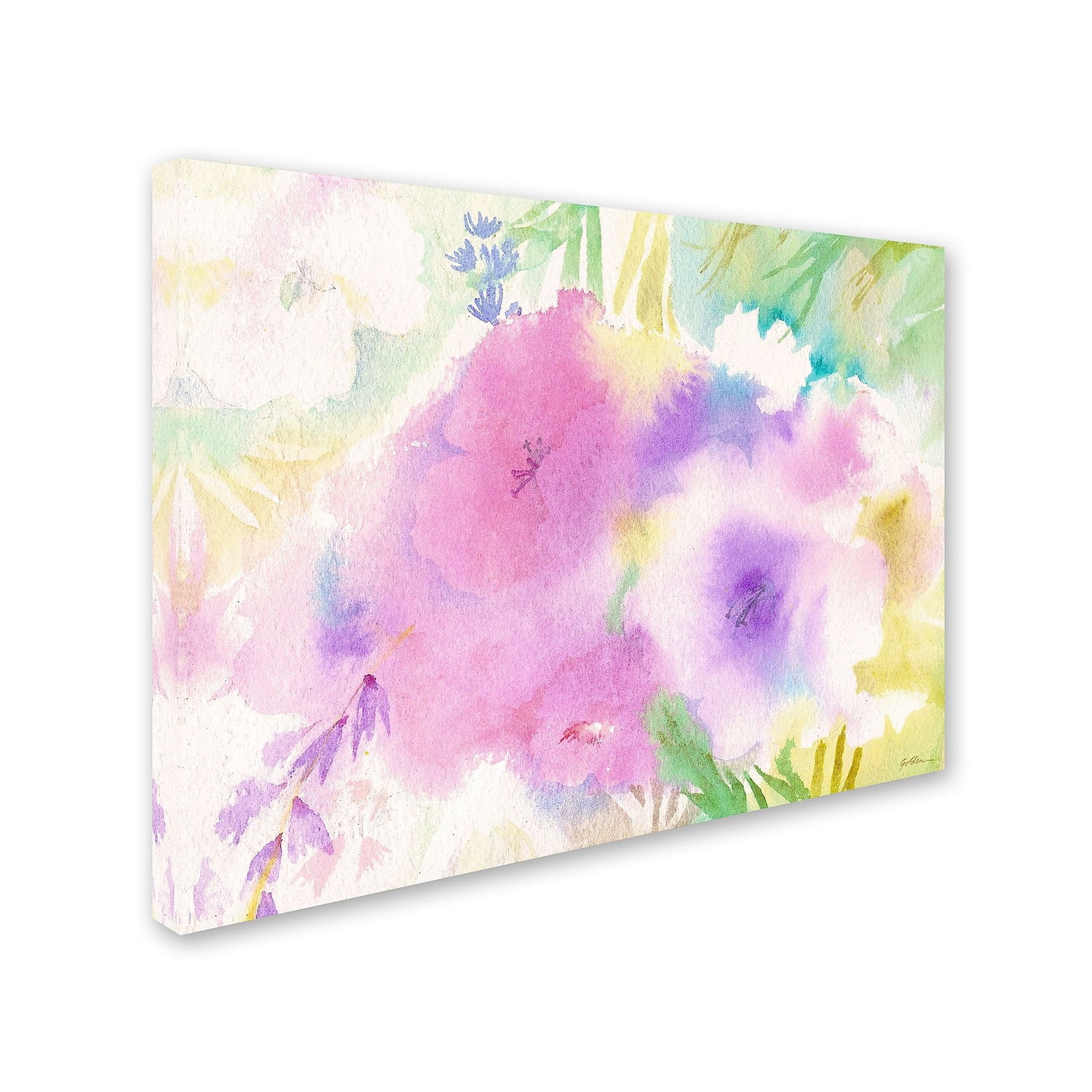 Trademark Fine Art "Purple Magic" Canvas Art by Sheila Golden