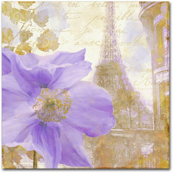 Trademark Fine Art "Purple Paris II" Canvas Art by Color Bakery