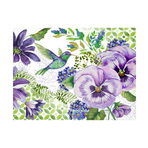 Trademark Fine Art 'Purple Passion' Canvas Art by Jean Plout