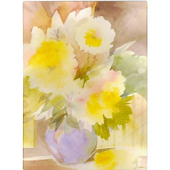 Trademark Fine Art 'Purple Vase' Canvas Art by Sheila Golden