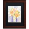 thumbnail image 1 of Trademark Fine Art "Purple Vase Reflection" Canvas Art by Sheila Golden Black Matte, Wood Frame, 1 of 2