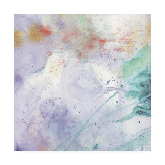 Trademark Fine Art 'Purple Wind Abstract II' Canvas Art by Sheila Golden