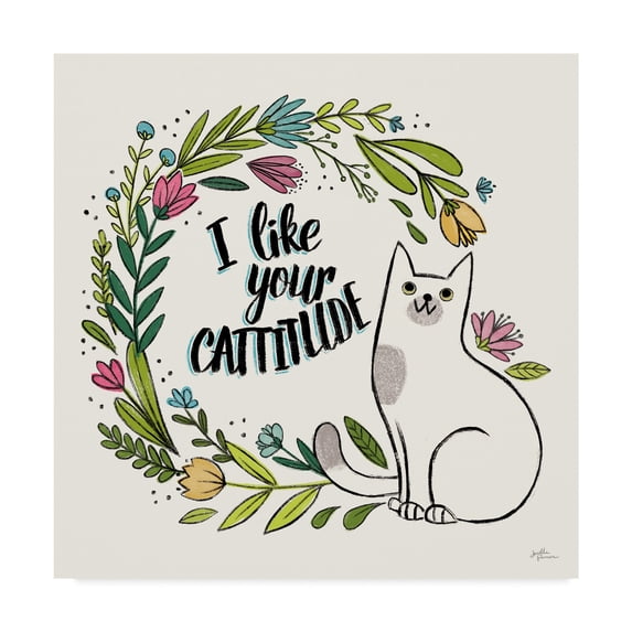 Trademark Fine Art 'Purrfect Garden IX' Canvas Art by Janelle Penner