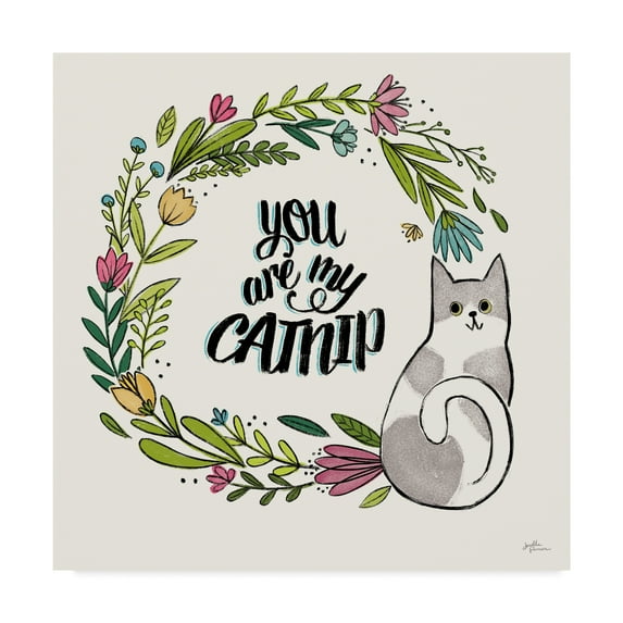 Trademark Fine Art 'Purrfect Garden VI' Canvas Art by Janelle Penner