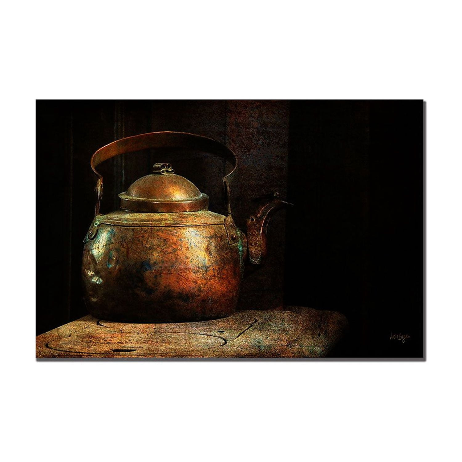 Trademark Fine Art "Put the Kettle On" Canvas Art by Lois Bryan