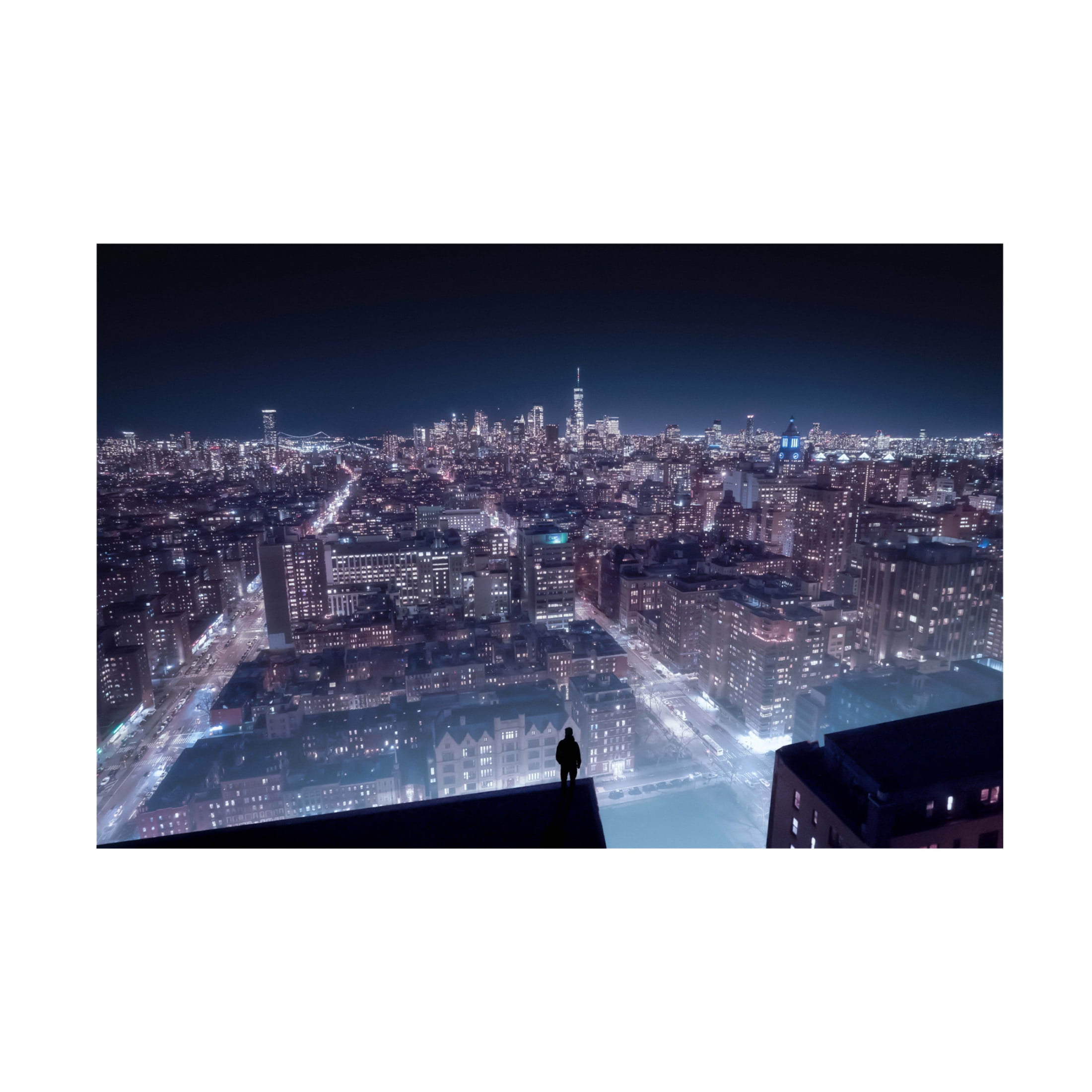 Trademark Fine Art Qijia Li Cyber punk Newyork Canvas Wall Art