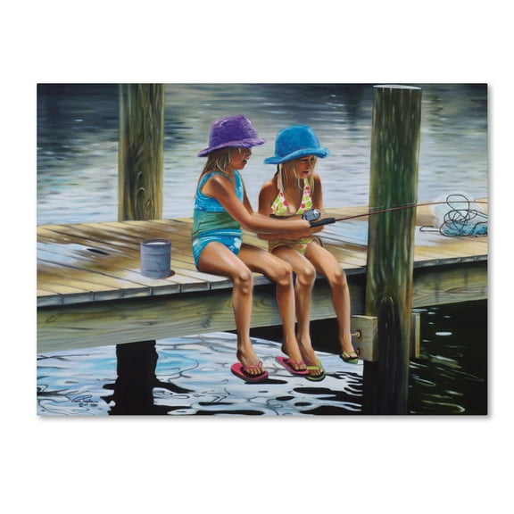 Trademark Fine Art 'Quality Time' Canvas Art by Geno Peoples
