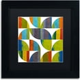 thumbnail image 1 of Trademark Fine Art "Quarter Rounds 3.0" Canvas Art by Michelle Calkins, Black Matte, Black Frame, 1 of 4